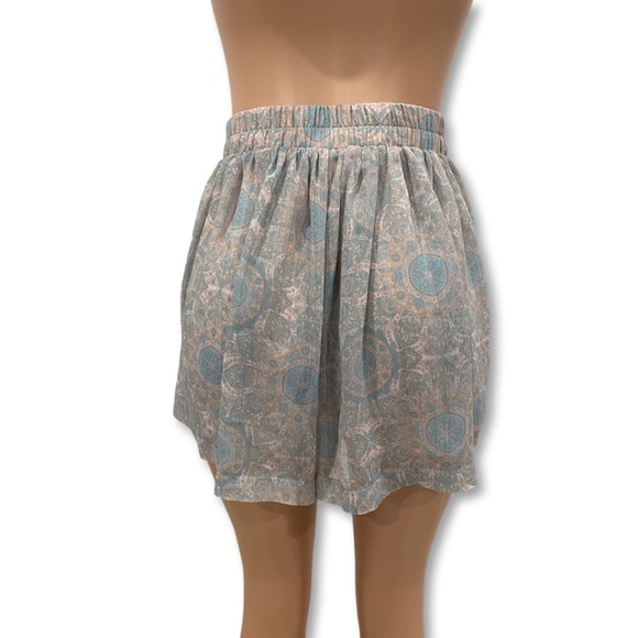 SEED HERITAGE Pastel Glitter Paisley Boho Summer Shorts Size 10 - Picture 4 of 6